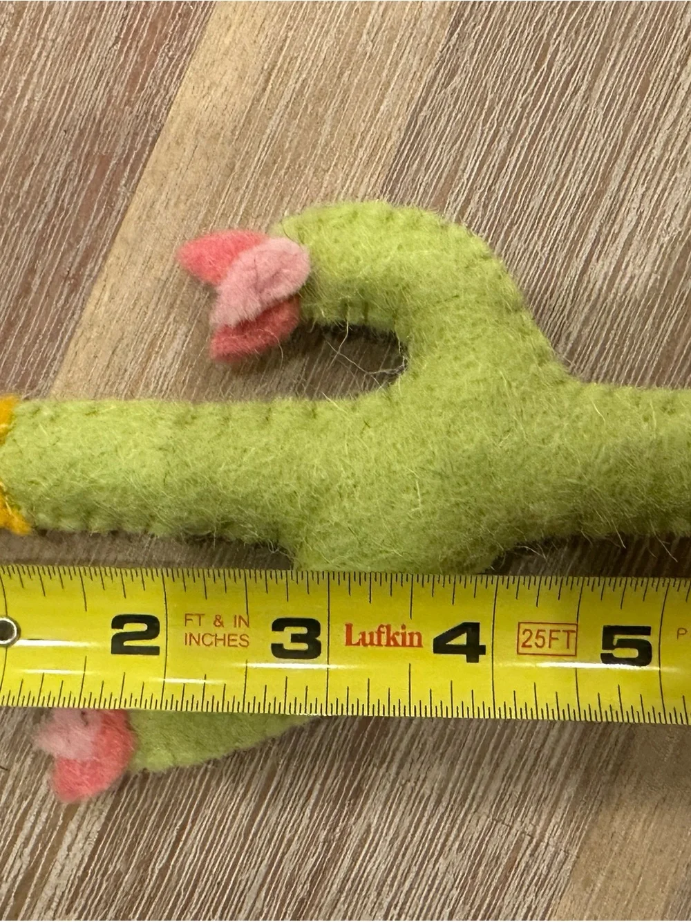 Handmade Needle Felted Saguro Cactus Christmas Ornament with Flowers and Star